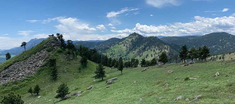 Rocky Mountain foothills in Boulder, Colorado
