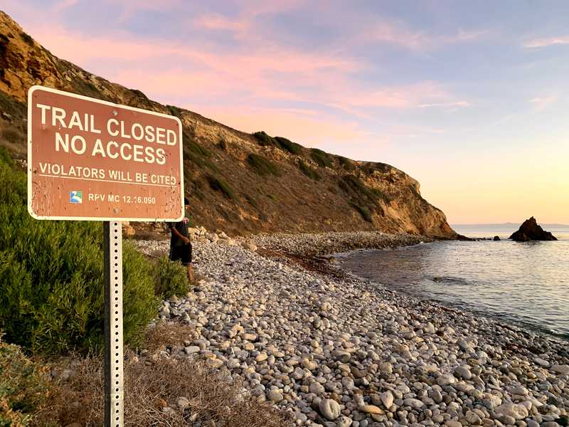 The beach at Abalone Cove, in Rancho Palos Verdes, California