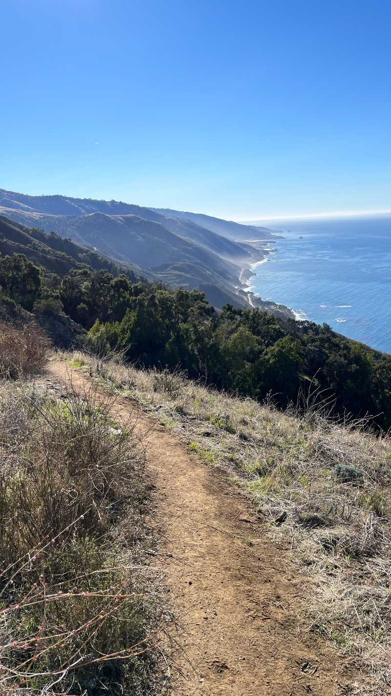 On the trail in Big Sur