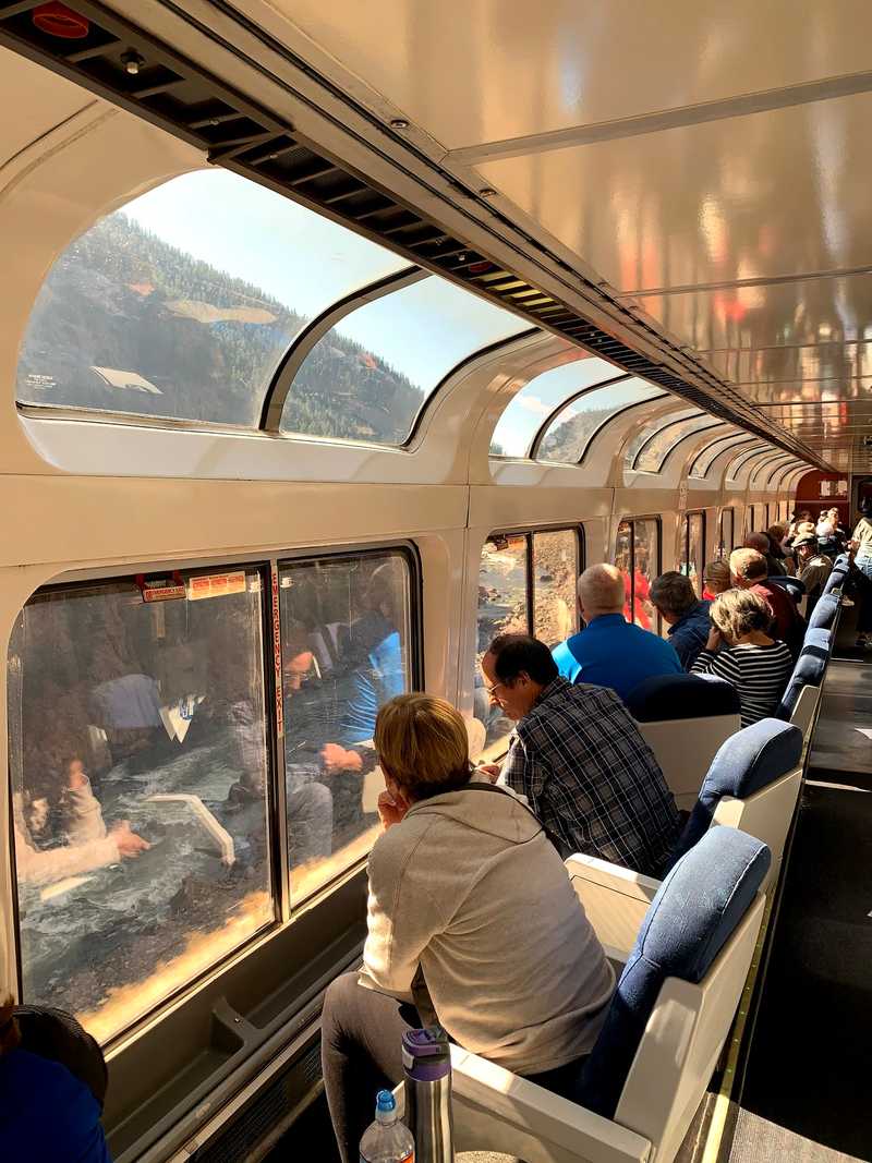 Observation car above the Colorado