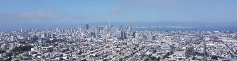 Downtown San Francisco, viewed from Buena Vista Park
