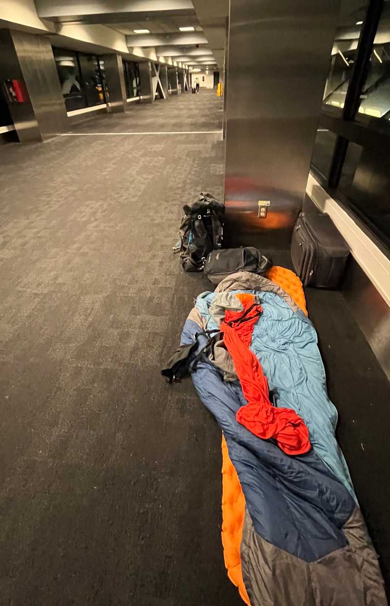Sleepover at LAX!
