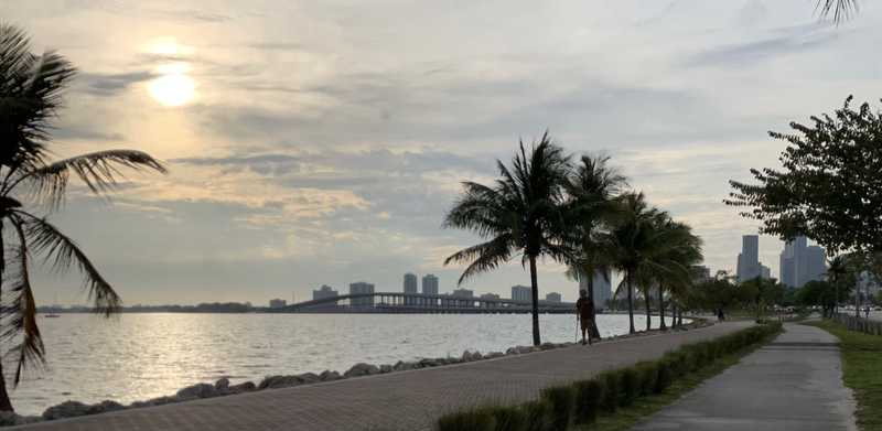 The Brickell, Miami skyline from Virginia Key