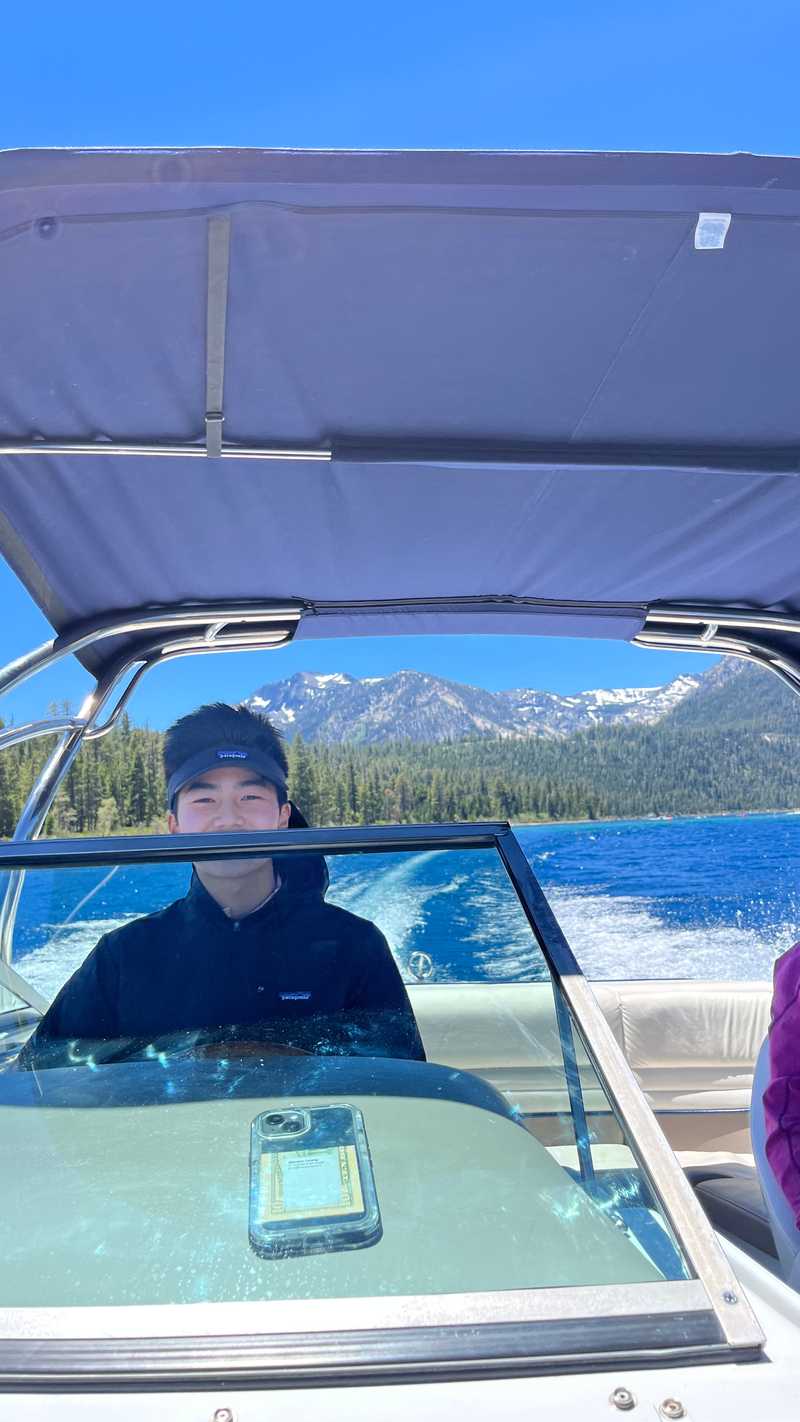 Exploring Lake Tahoe by boat