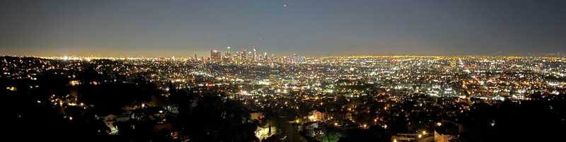 DTLA at night from Griffith Park